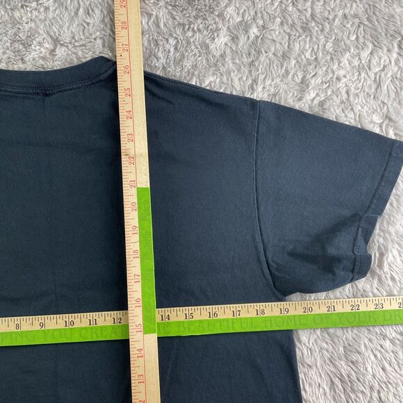 Bob Ross Shirt Mens Medium Black Red Blue Graphic Art Tee America Retro Classic - Picture 7 of 7